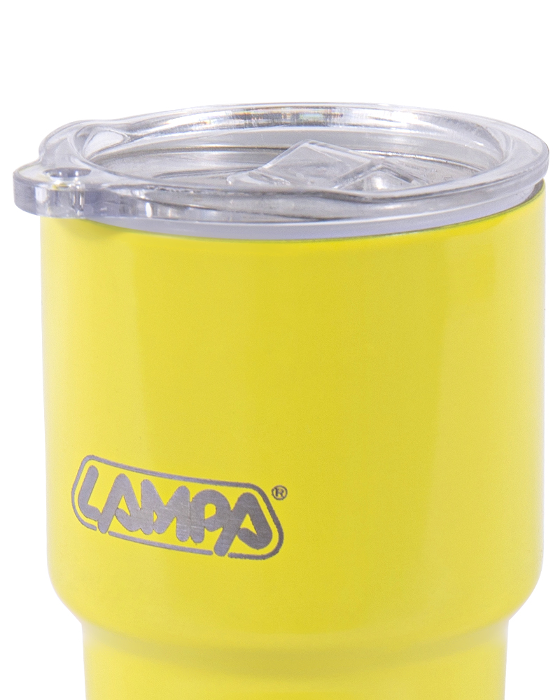 Taza de café de acero inoxidable al vacío de doble pared con tapa deslizante magnética