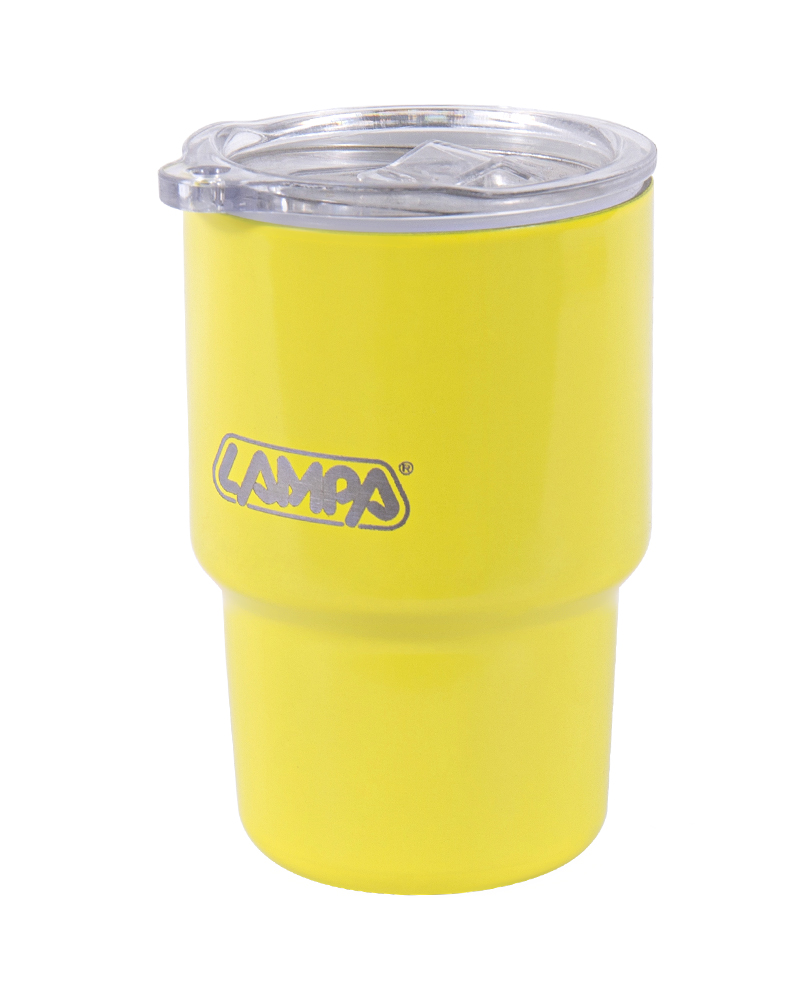 Taza de café de acero inoxidable al vacío de doble pared con tapa deslizante magnética