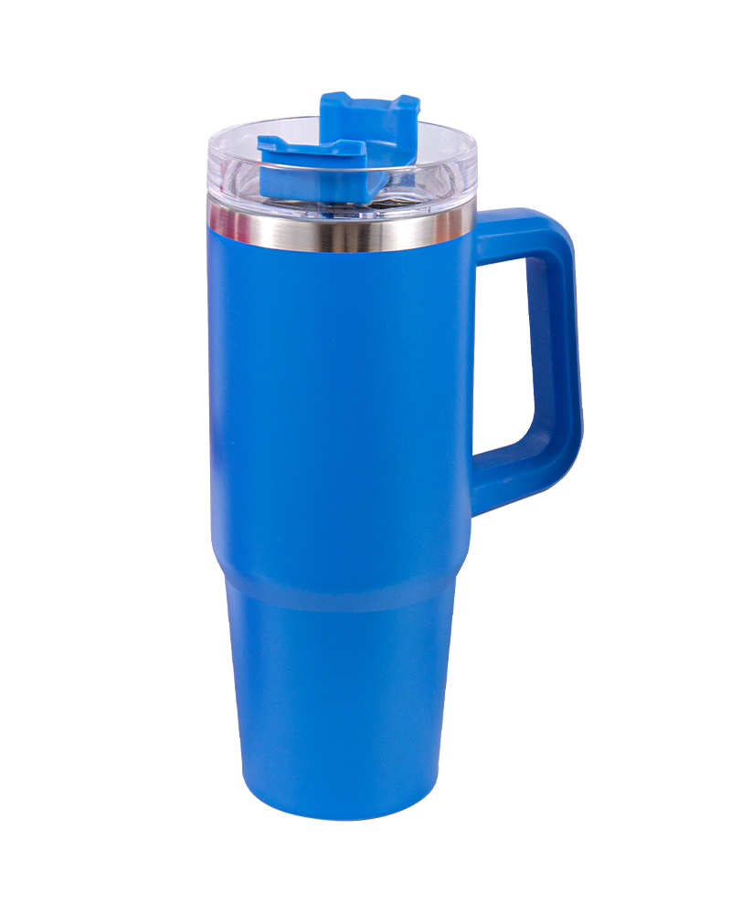 Taza para coche fría y caliente con aislamiento de acero inoxidable de colores y paja