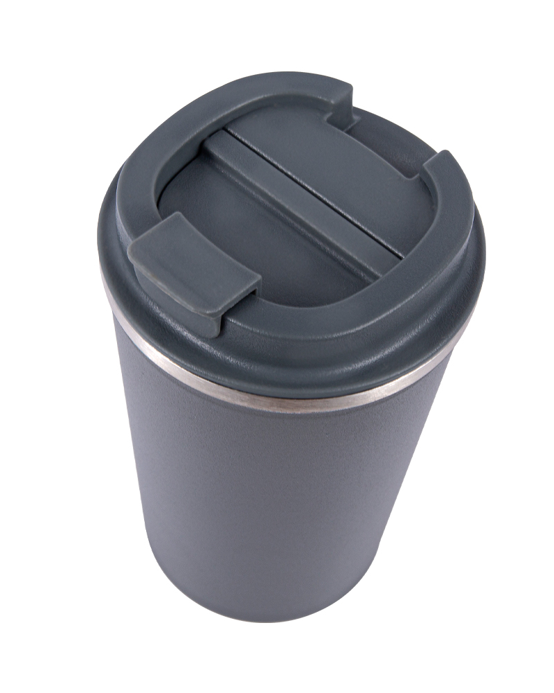 Taza de café sencilla de acero inoxidable 304 con revestimiento interior aislado