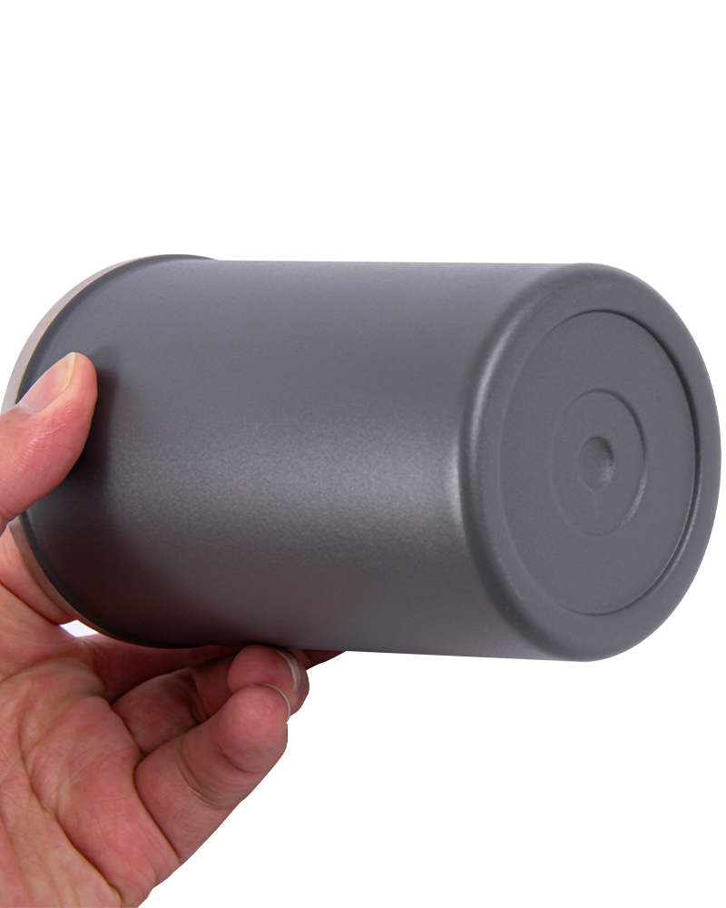 Taza de café sencilla de acero inoxidable 304 con revestimiento interior aislado